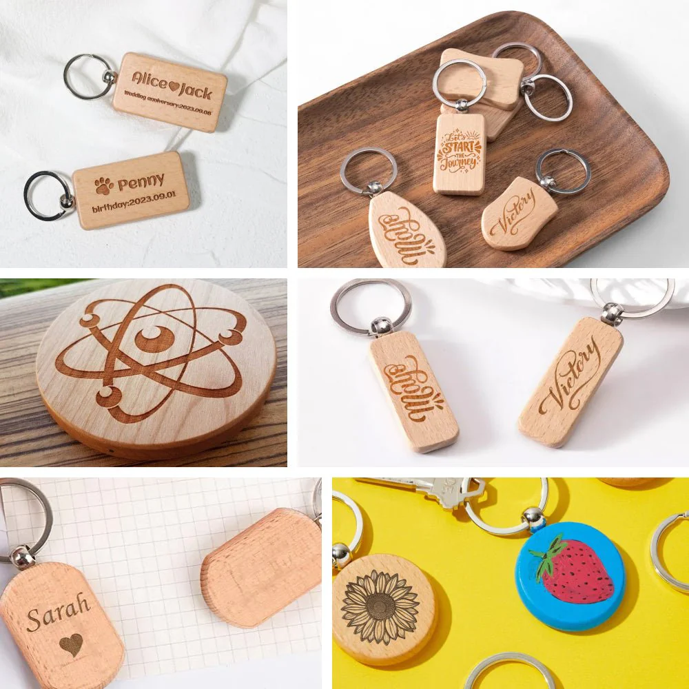 TOOCAA Multi-Shape Wooden Keychain - Image 10