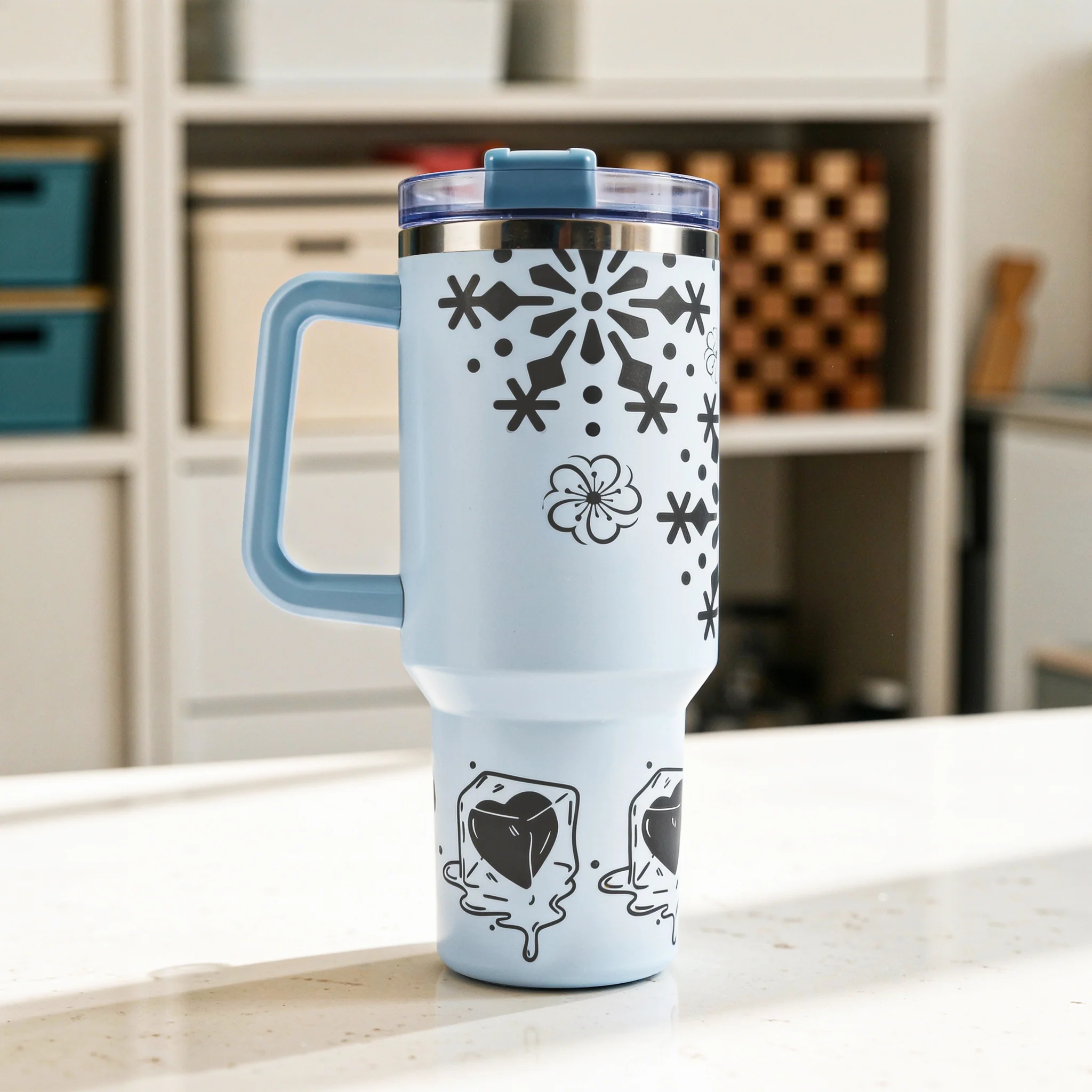 Stainless Steel  Insulated Travel Tumbler, Suitable for Laser Engraver Customization - Image 13