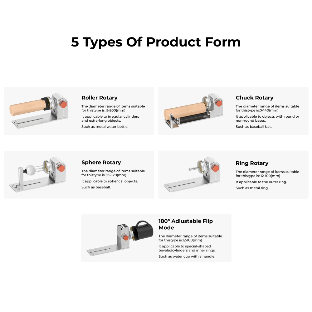 TOOCAA 5-in-1 Laser Rotary Roller Set For L2 - Image 9