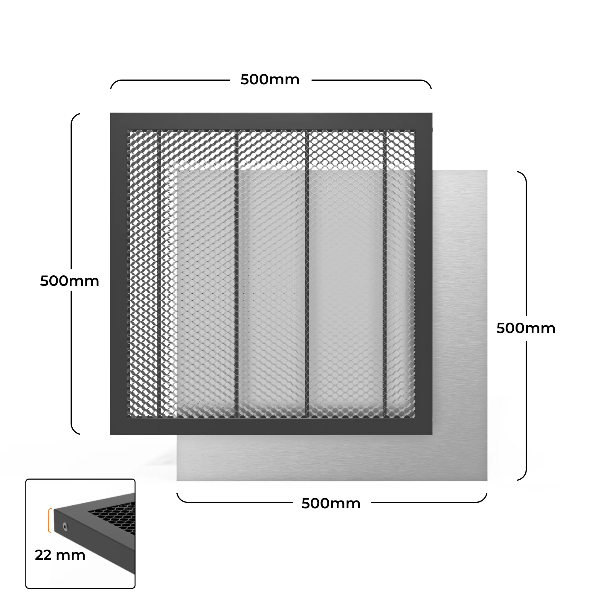 TOOCAA 500mm x 500mm Laser Cutting & Engraving Honeycomb Working Panel - Image 6