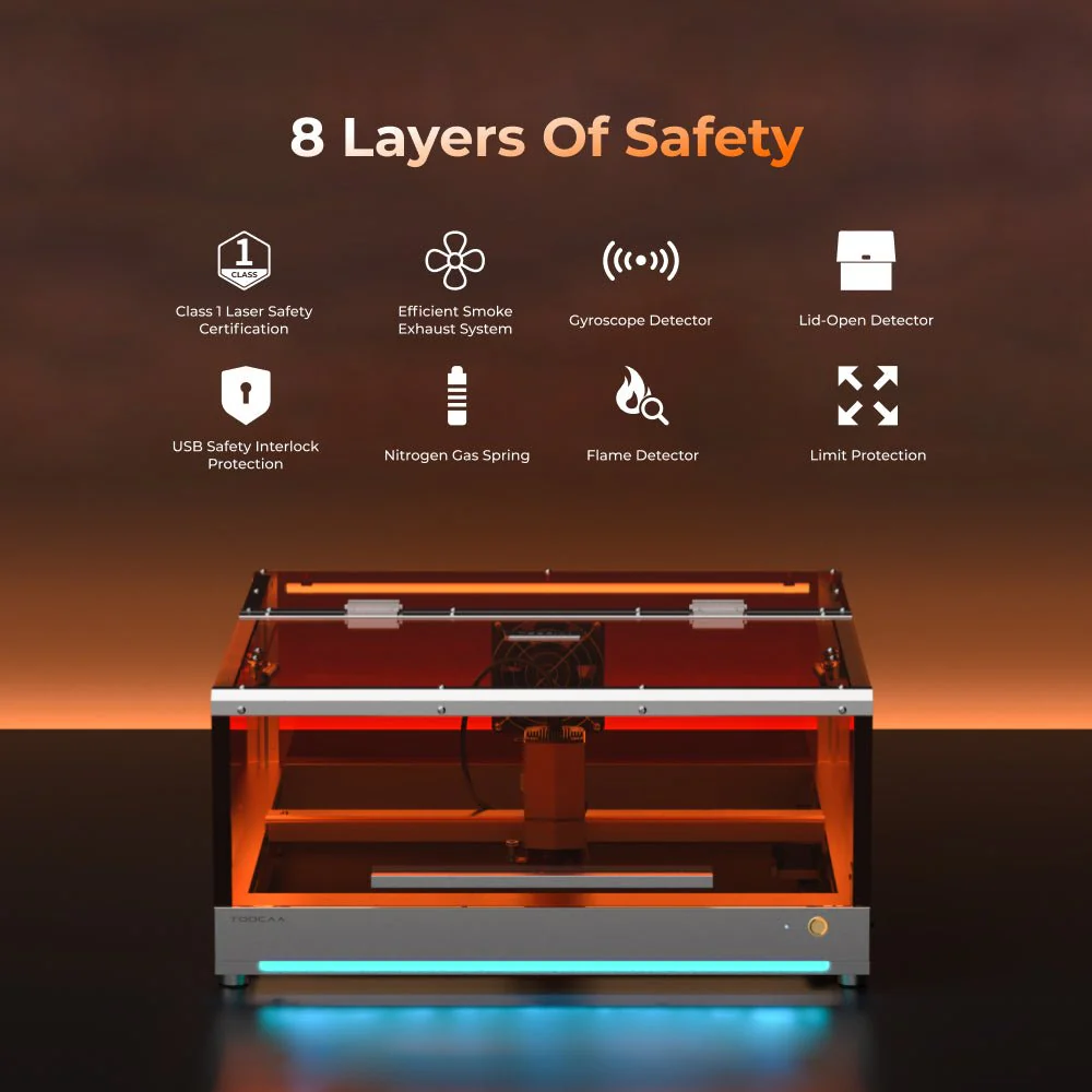 TOOCAA L2 Desktop Laser Engraver & Cutter - Image 9