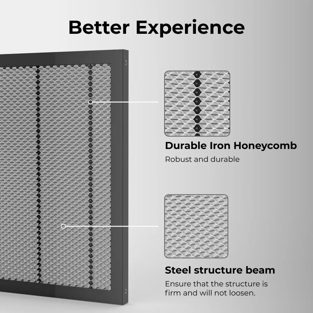 TOOCAA Laser Cutting & Engraving 400mm*400mm Honeycomb Working Panel - Image 6