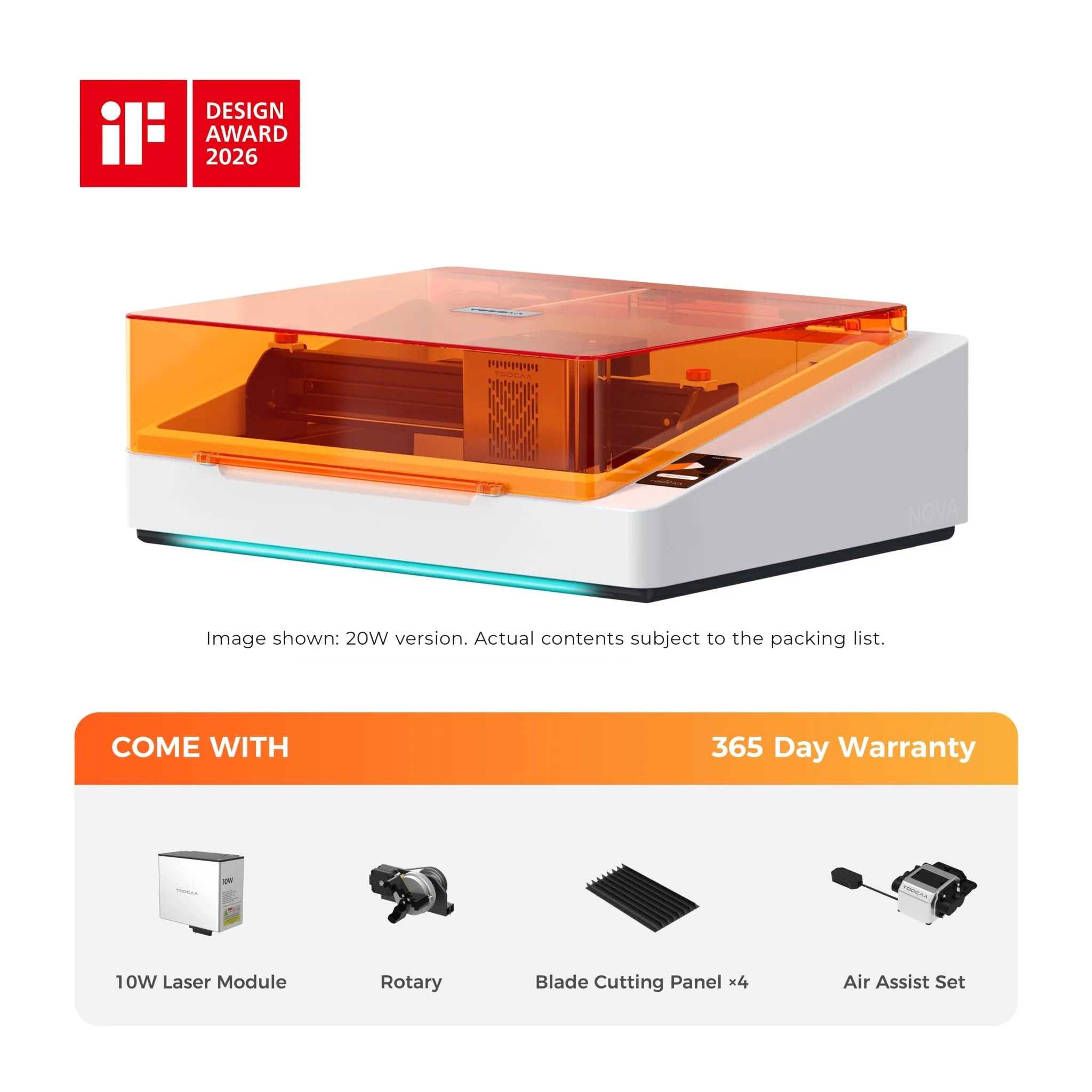TOOCAA NOVA: The AI-Powered Laser Engraver with Class 1 Safety for Effortless Desktop Creation - Image 11