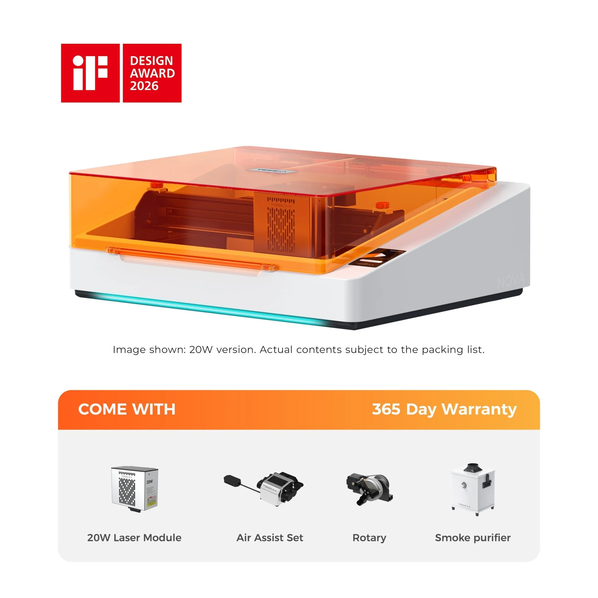 TOOCAA NOVA: The AI-Powered Laser Engraver with Class 1 Safety for Effortless Desktop Creation - Image 13