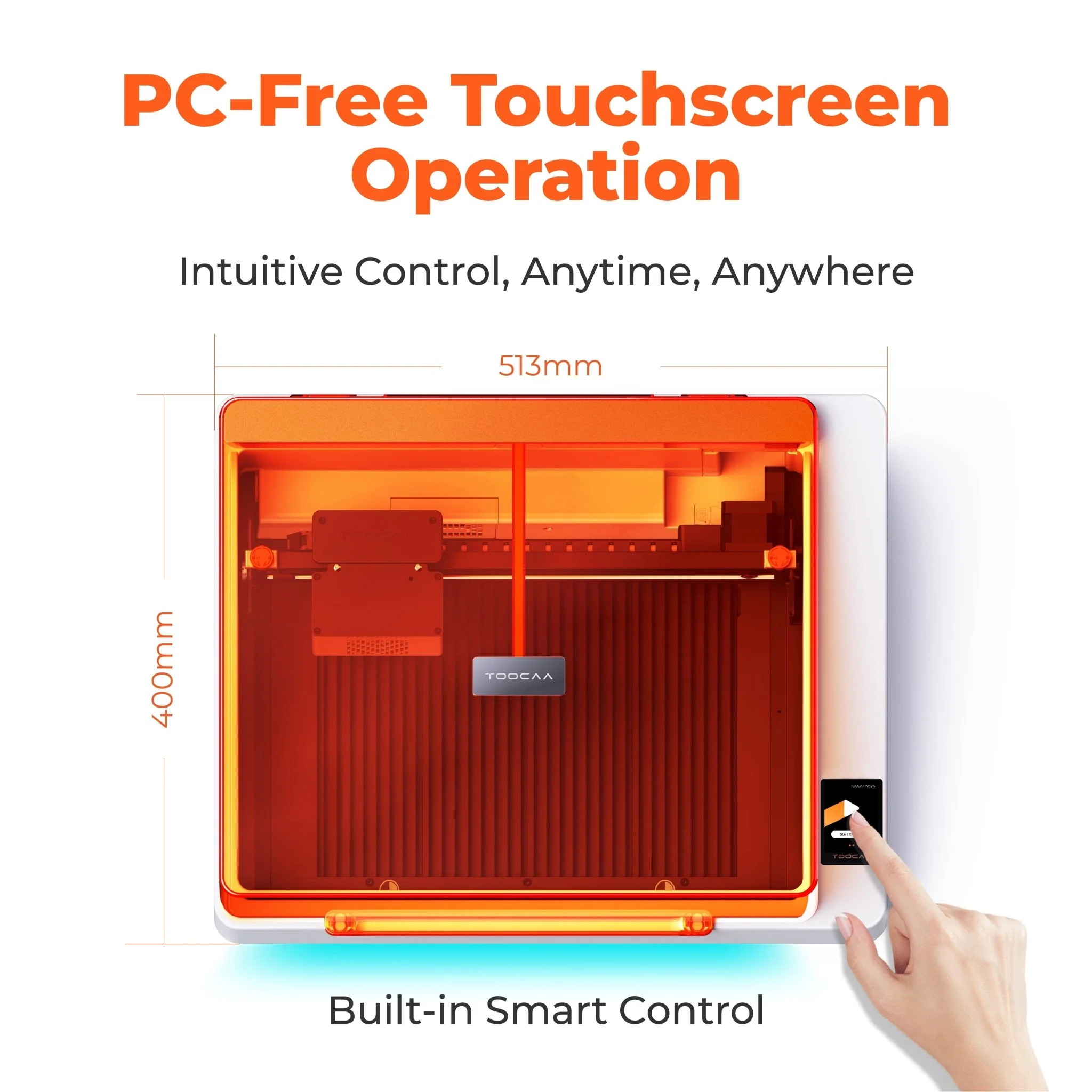 TOOCAA NOVA: The AI-Powered Laser Engraver with Class 1 Safety for Effortless Desktop Creation - Image 6
